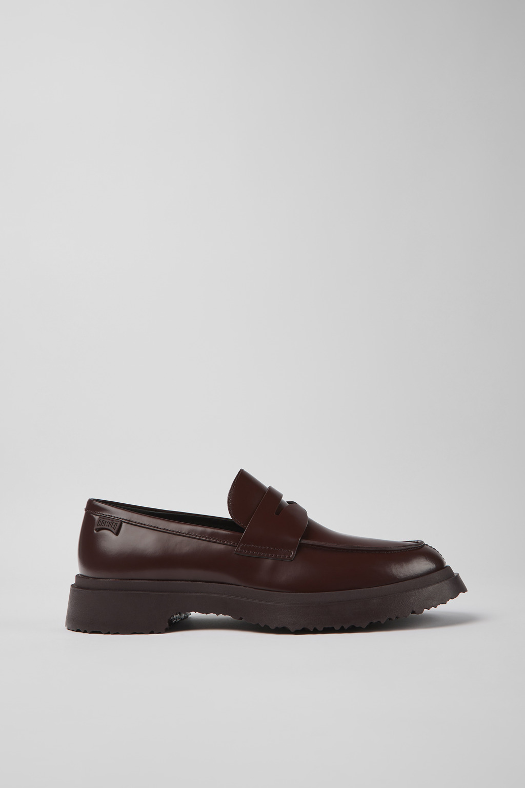 Walden Burgundy leather loafers for men - Image 2