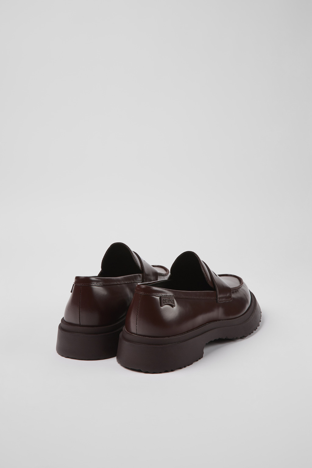 Walden Burgundy leather loafers for men - Image 3