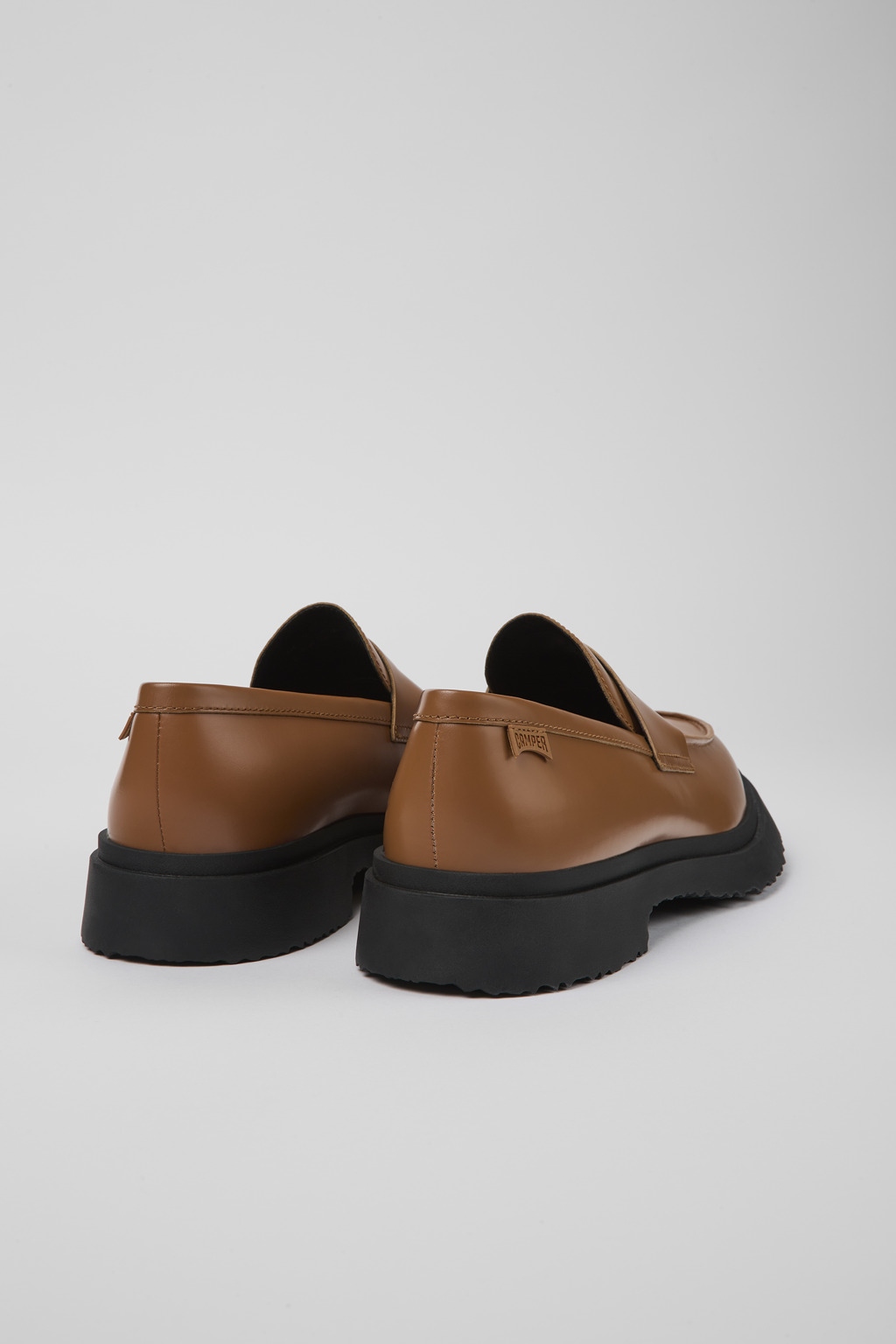 Walden Brown leather loafers for men - Image 3
