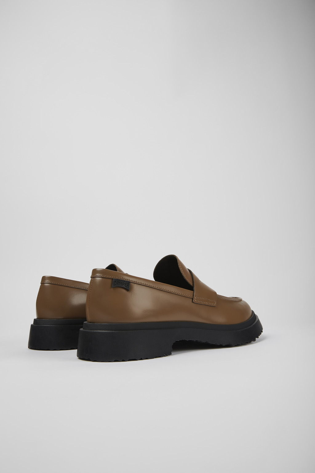 Walden Brown leather loafers for men - Image 3