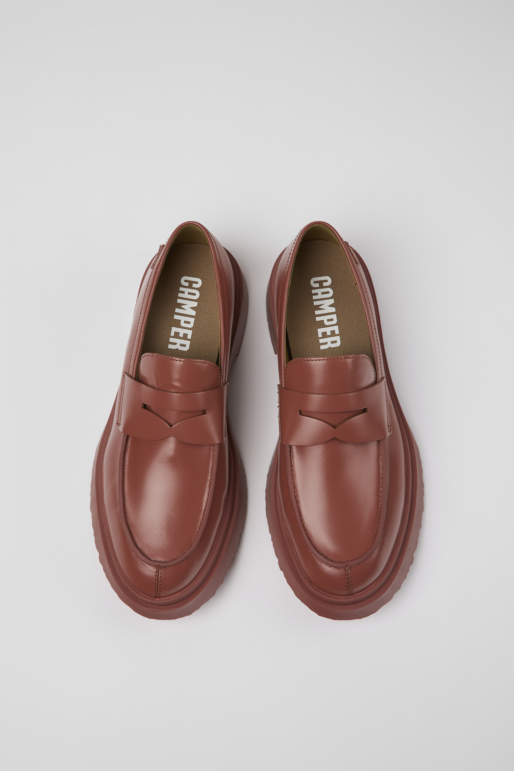 Walden Red Leather Moccasin for Men - Image 4