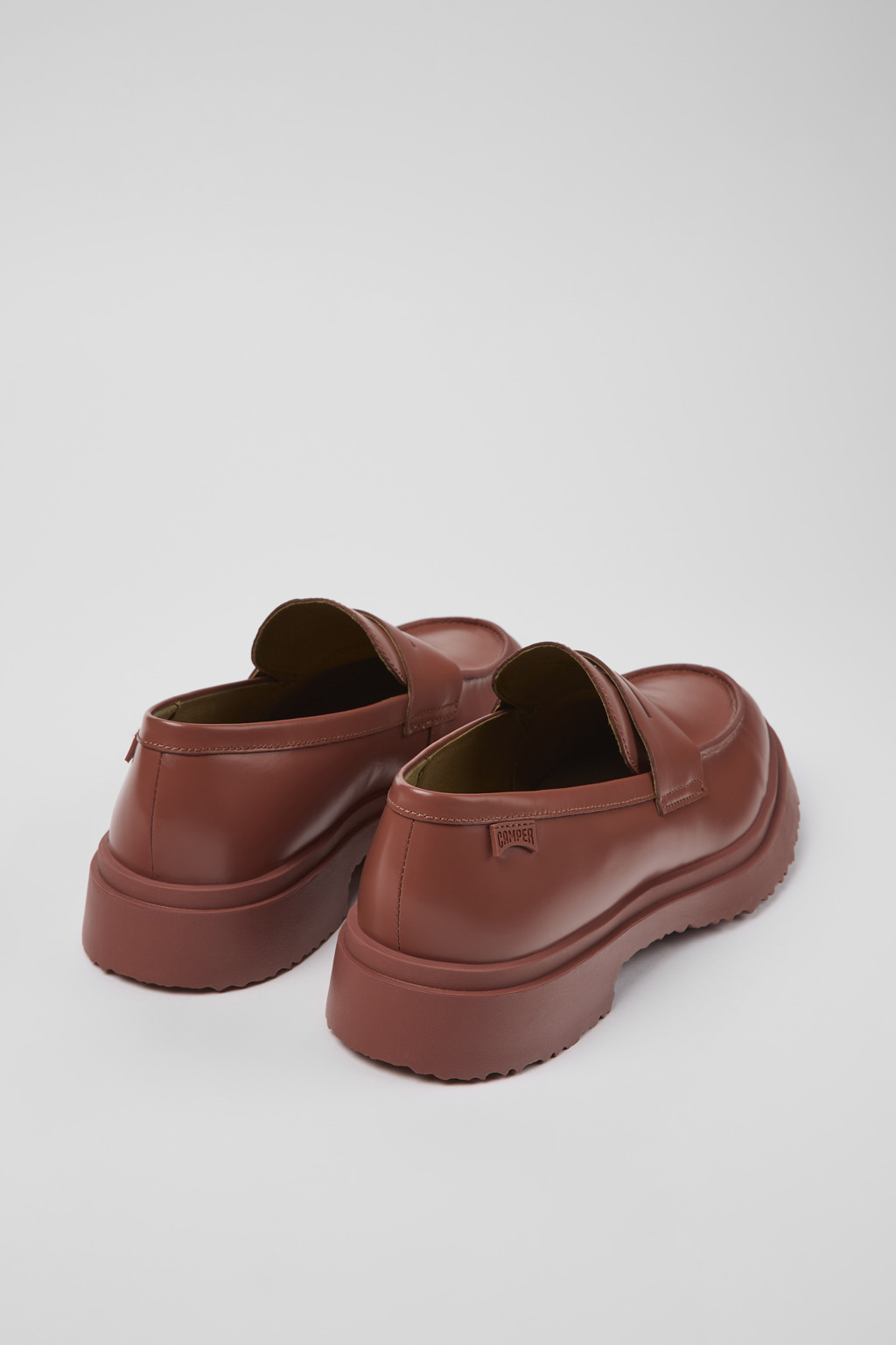 Walden Red Leather Moccasin for Men - Image 3