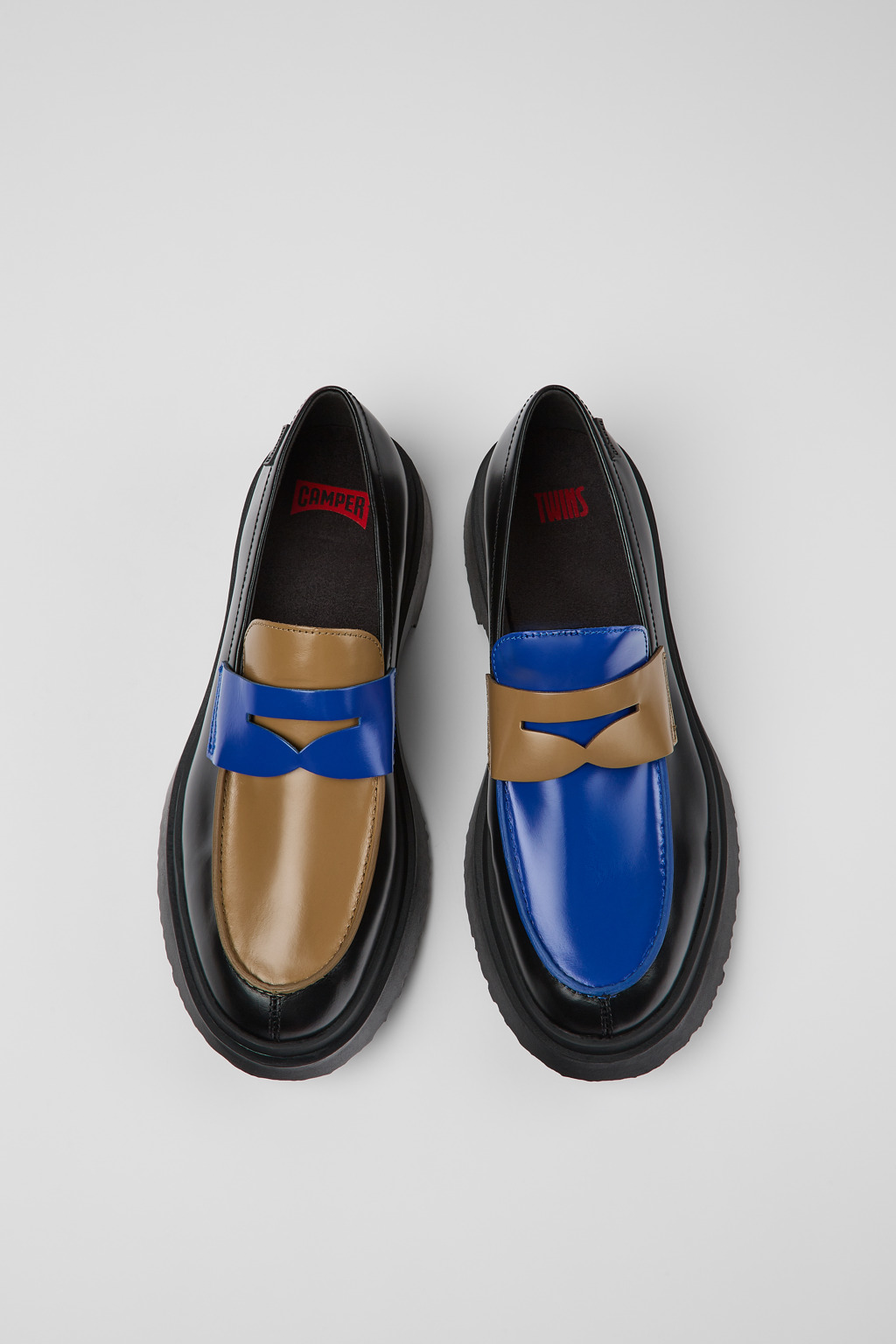 Twins Multicolored Leather Moccasin for Men - Image 4