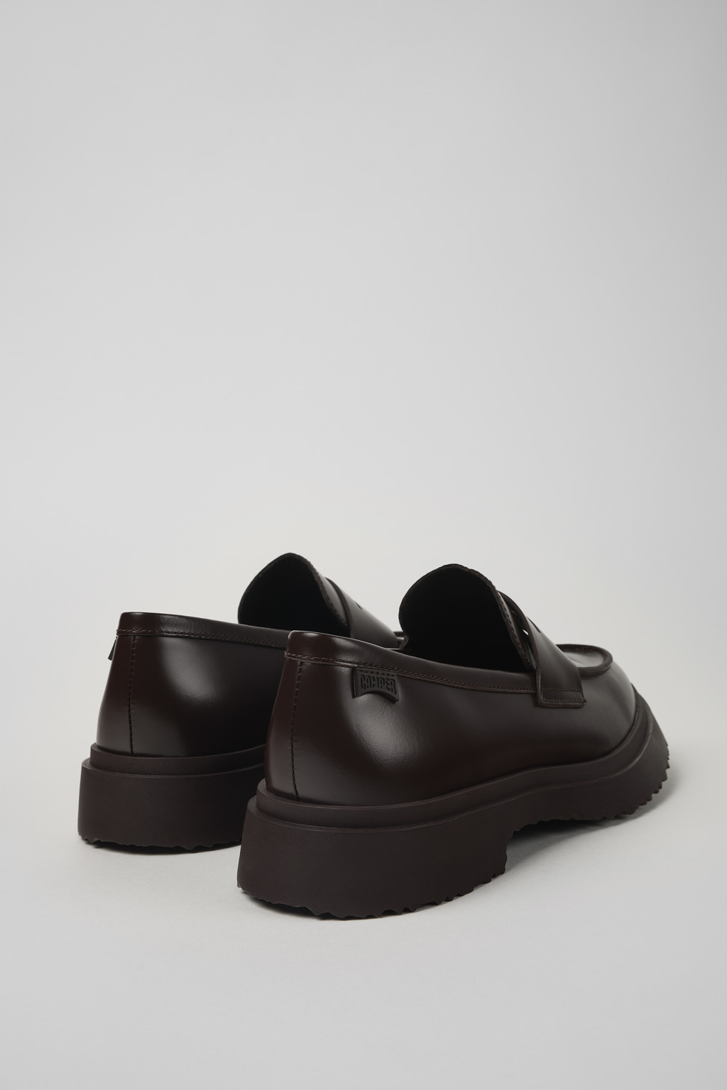 Walden Brown leather loafers for men - Image 3