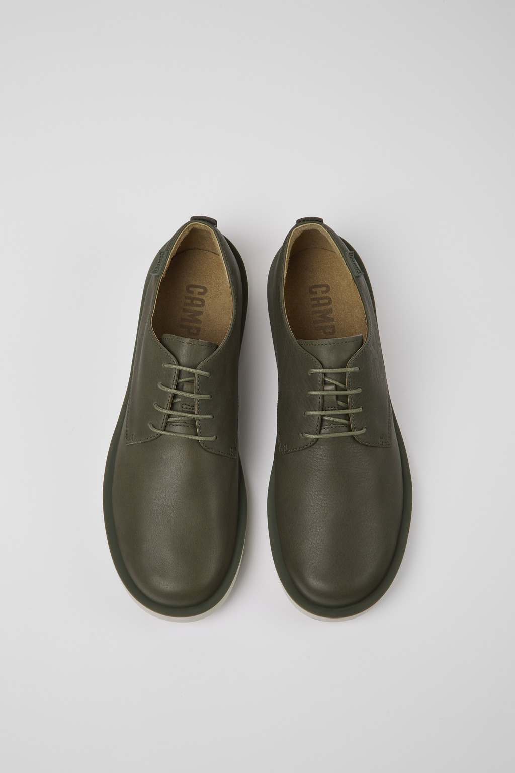 Wagon Green leather shoes for men - Image 4