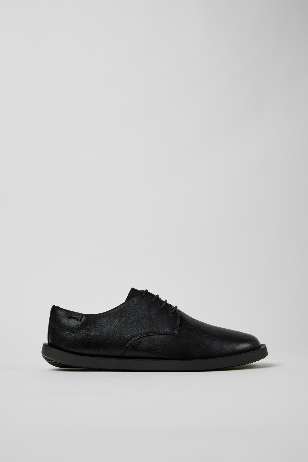 Wagon Black Leather Shoes for Men. - Image 2