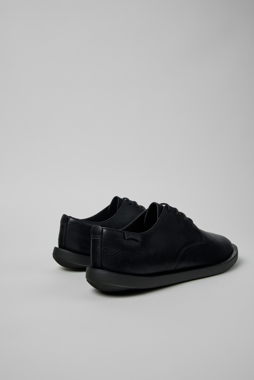 Wagon Black Leather Shoes for Men. - Image 3