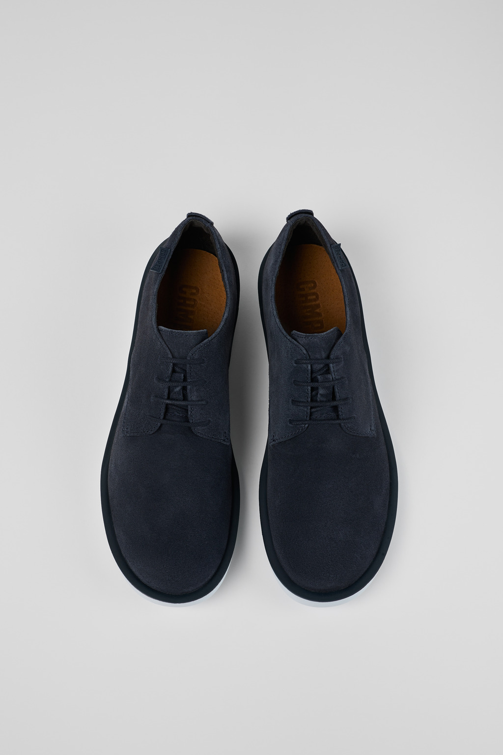 Wagon Blue Nubuck Blucher for Men - Image 4
