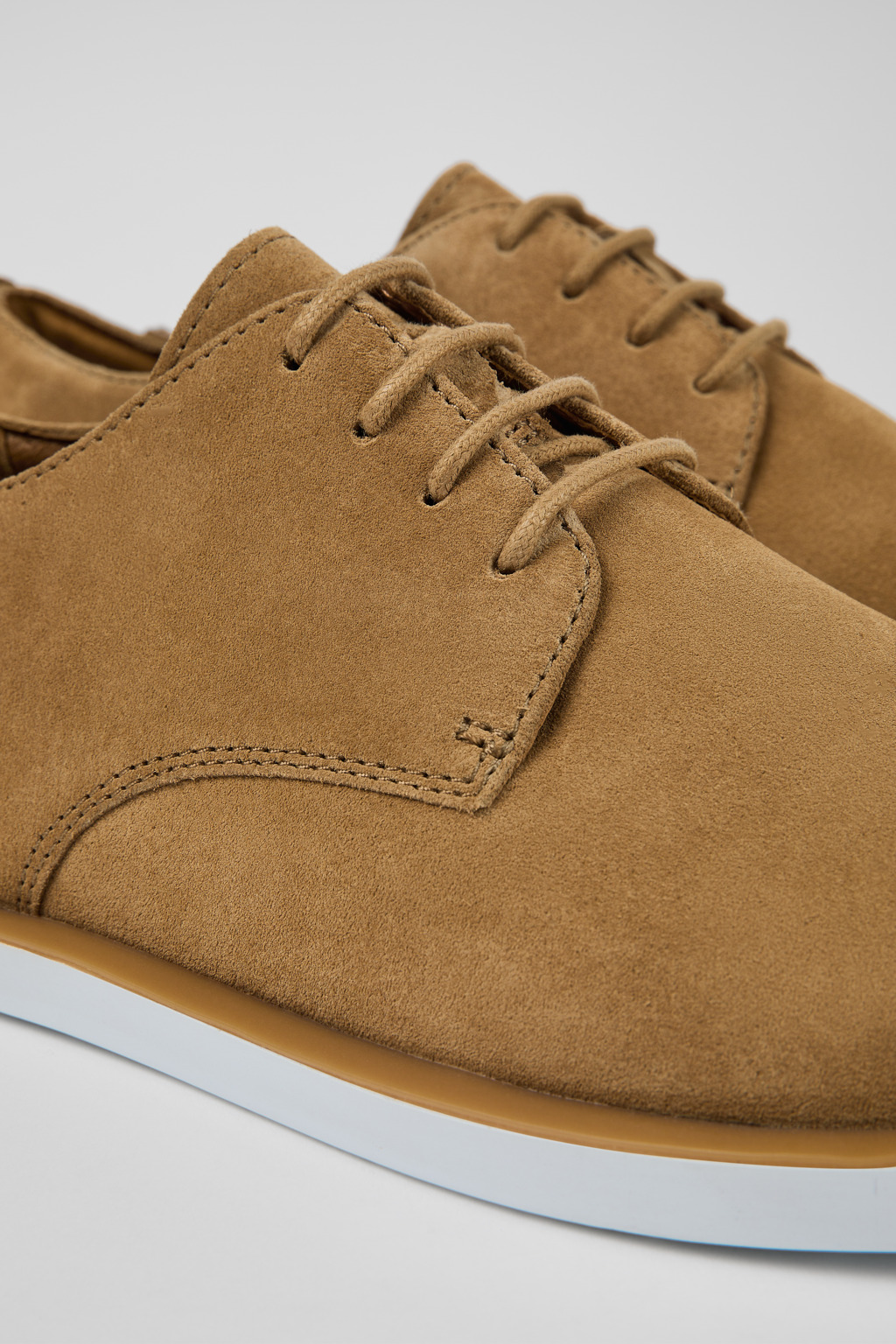 Wagon Brown Nubuck Blucher for Men