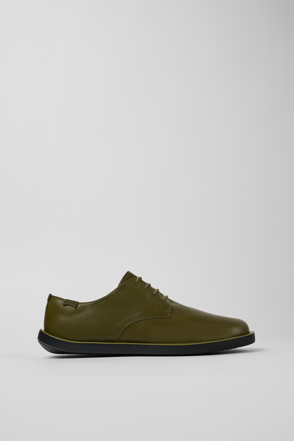 Wagon Green Leather Blucher for Men - Image 2