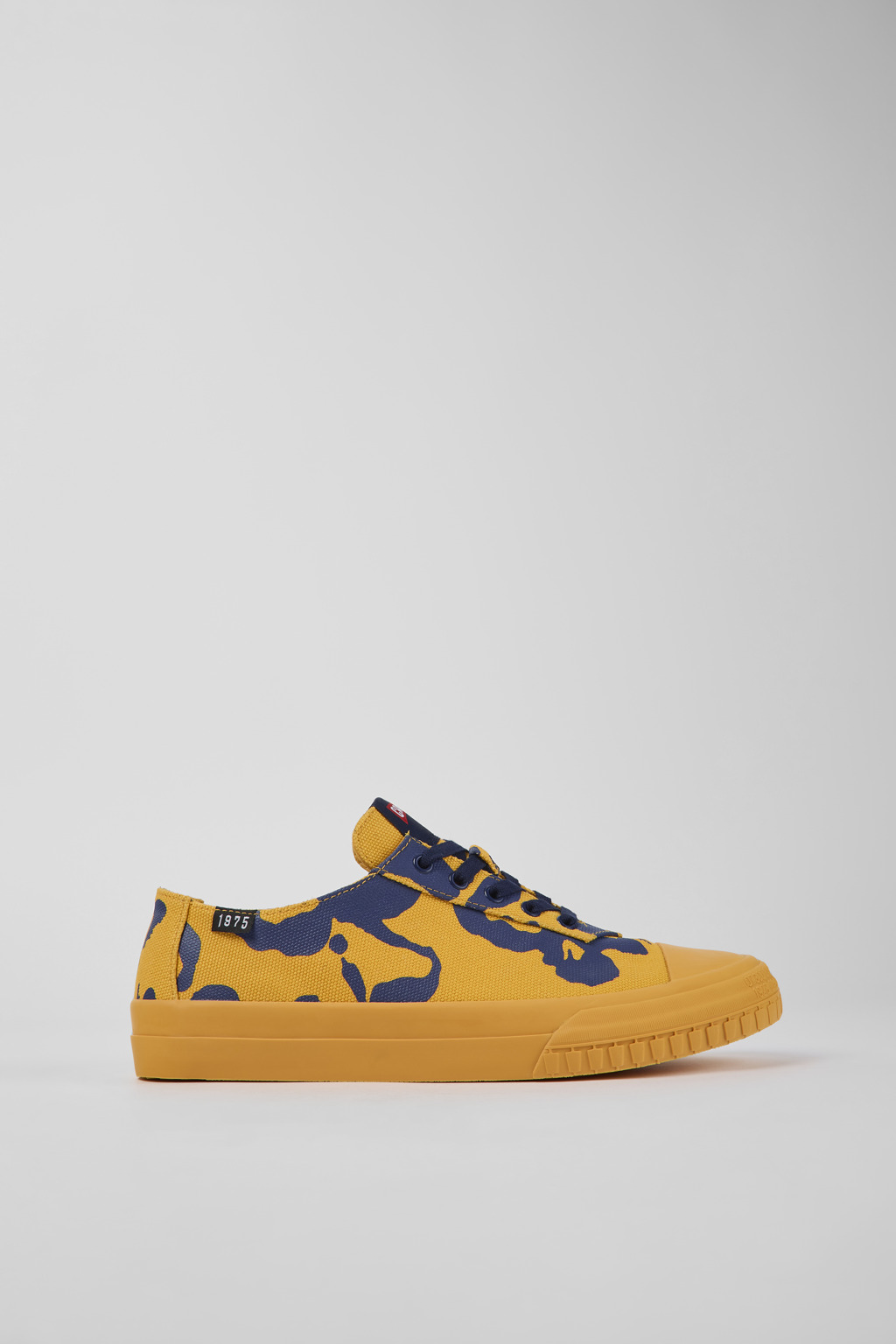 Camaleon Orange and blue recycled cotton sneakers for men - Image 2