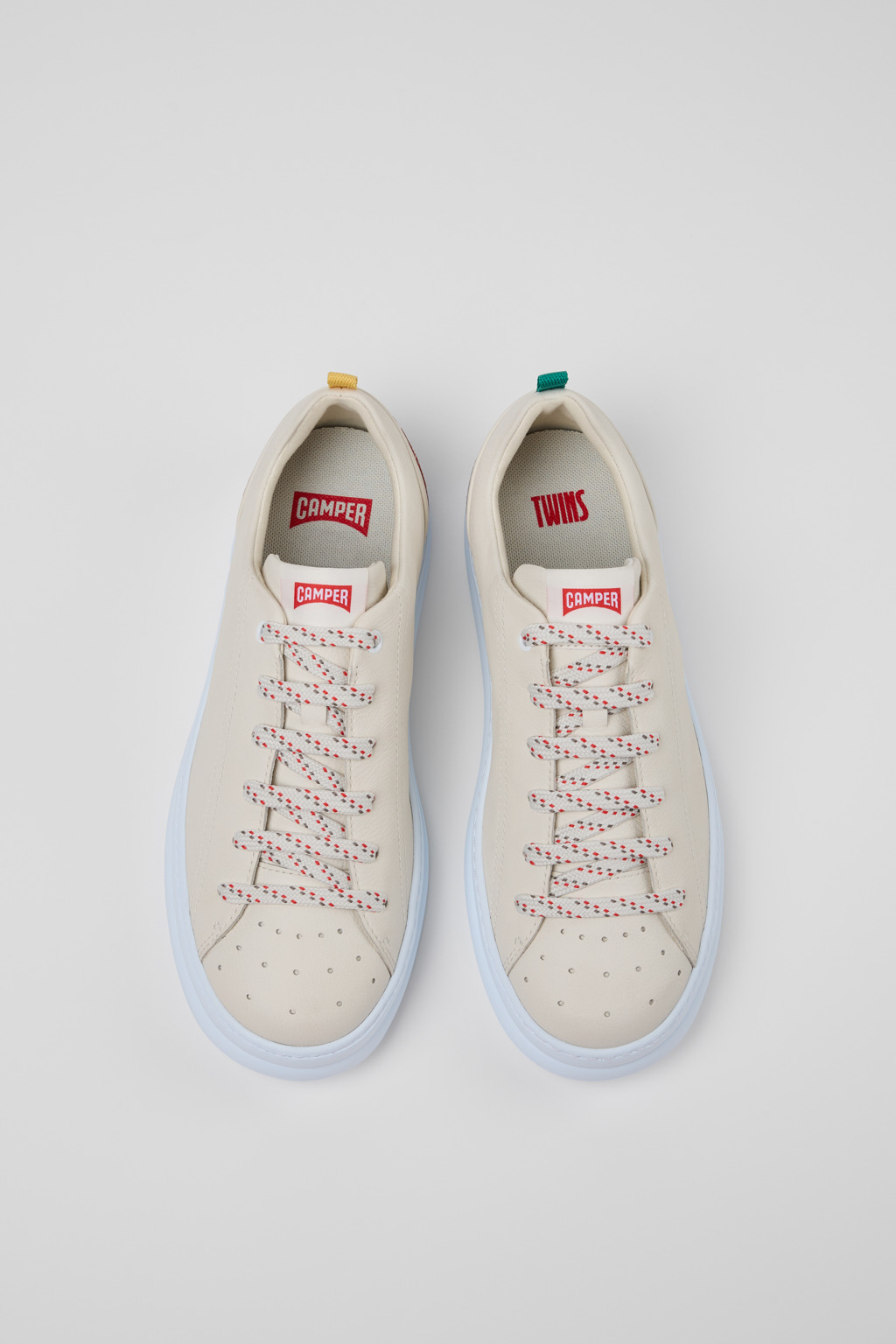 Twins Multicolor Leather Sneakers for Men. - Image 4