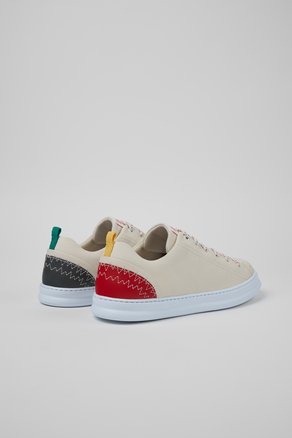 Twins Multicolor Leather Sneakers for Men. - Image 3