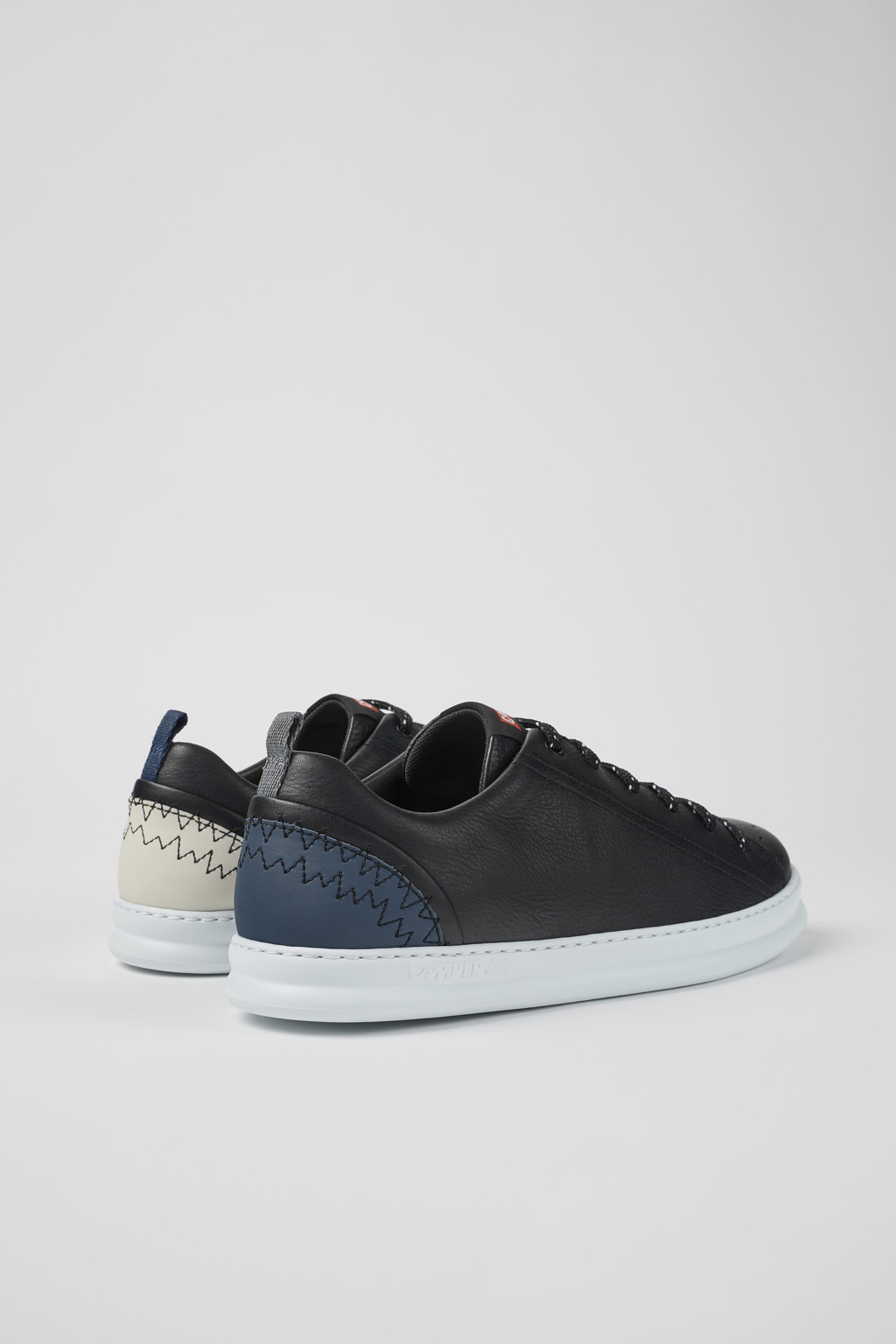 Twins Multicolor Leather Sneakers for Men. - Image 3
