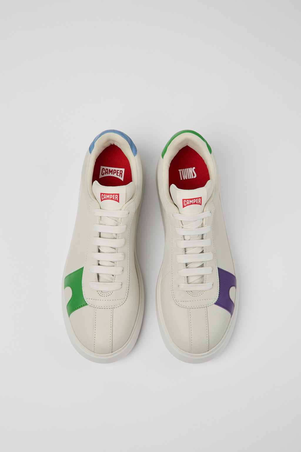 Twins White Leather Sneaker for Men - Image 4