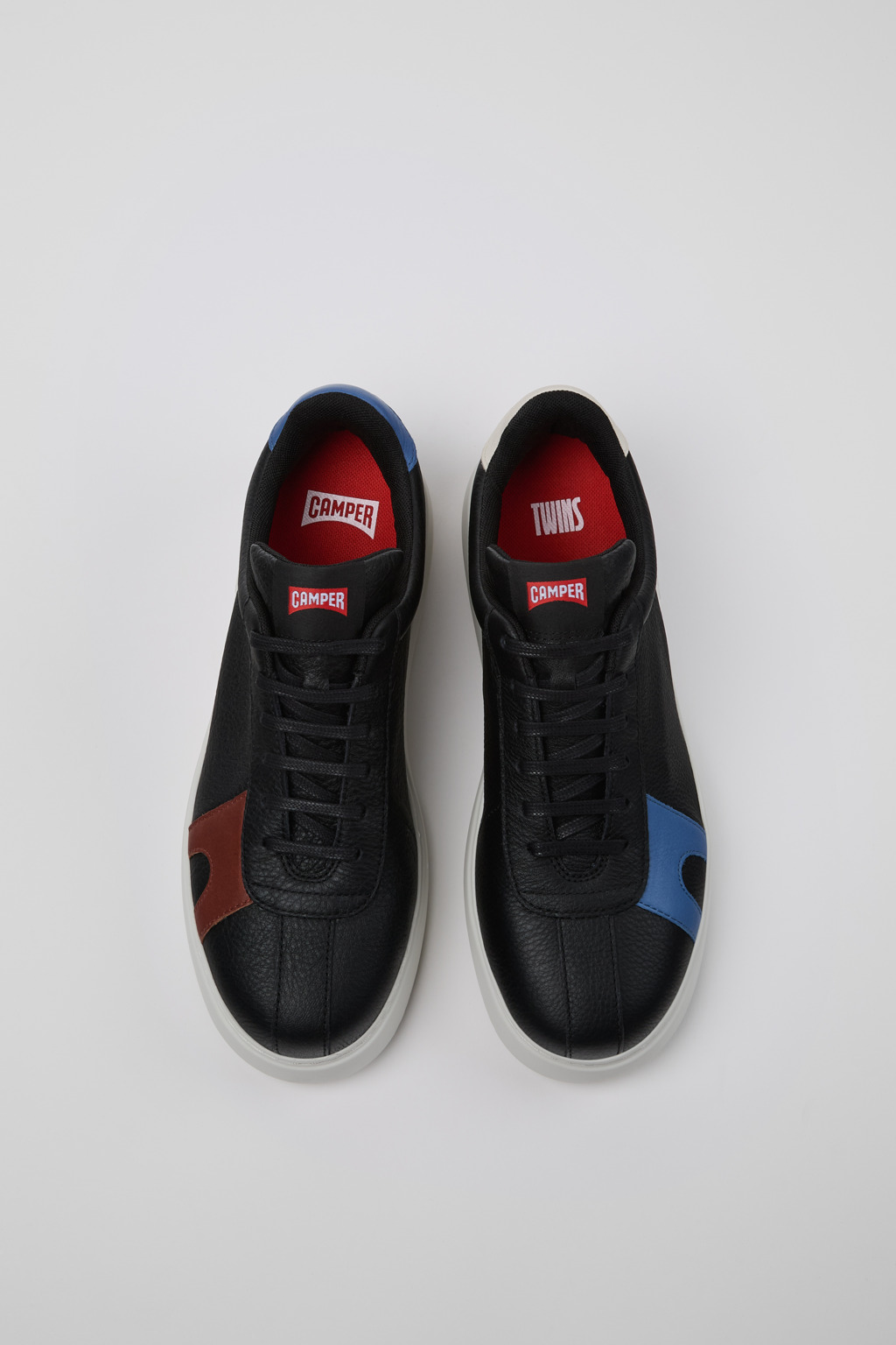 Twins Multicolor Leather Sneakers for Men. - Image 4