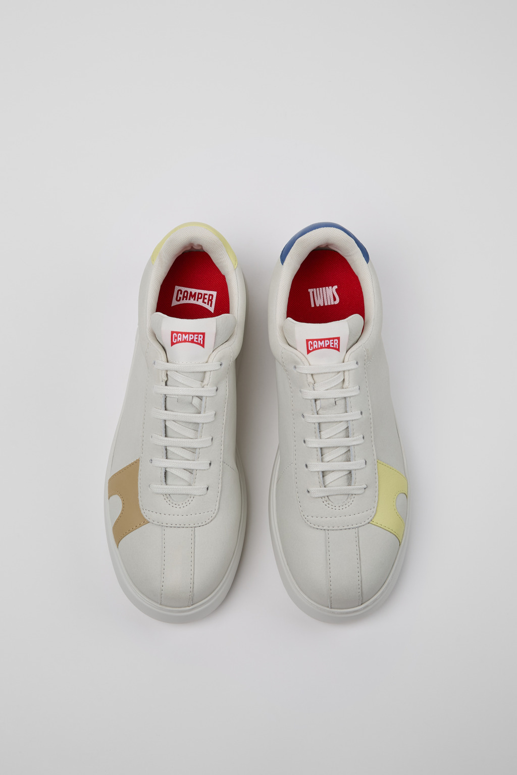 Twins Multicolor Leather Sneakers for Men. - Image 4