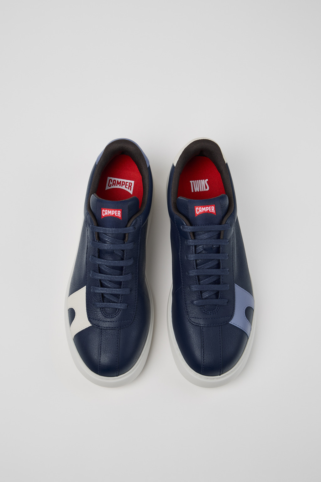 Twins Multicolor Leather Sneakers for Men. - Image 4