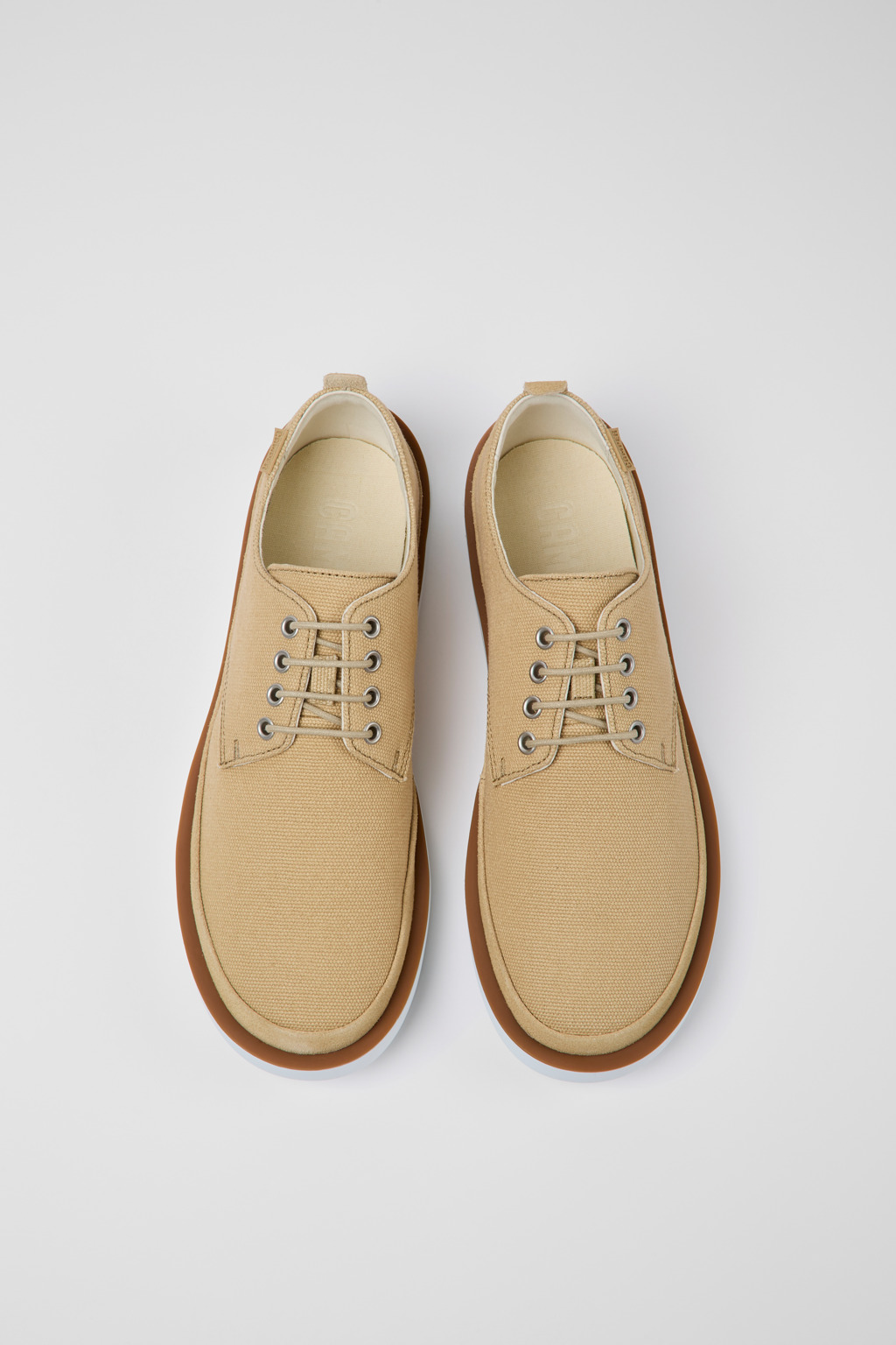 Wagon Beige textile and nubuck shoes for men - Image 4