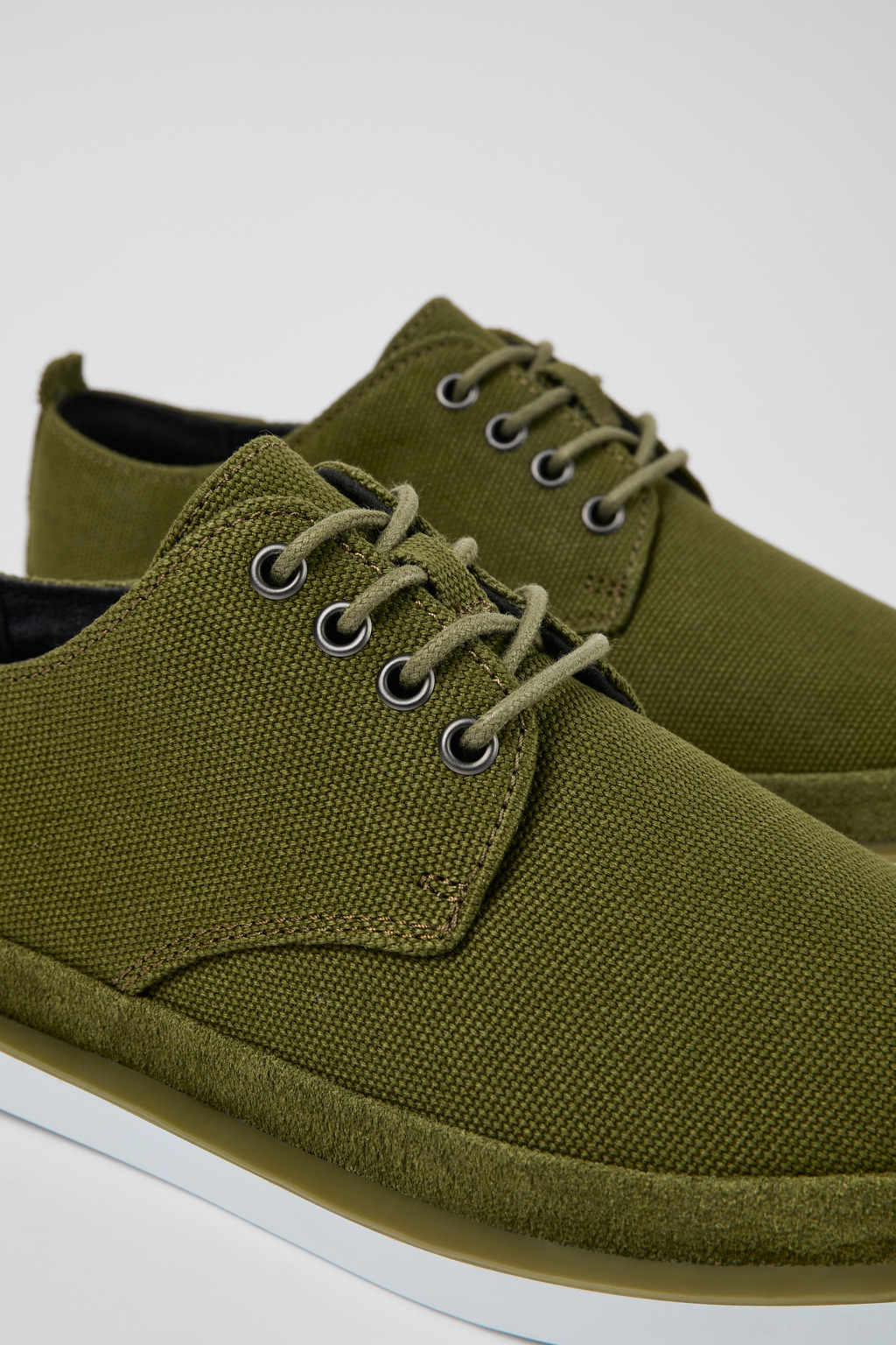 Wagon Green Textile/Nubuck Blucher for Men