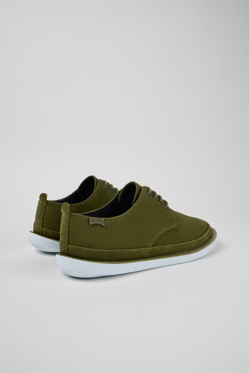Wagon Green Textile/Nubuck Blucher for Men - Image 3