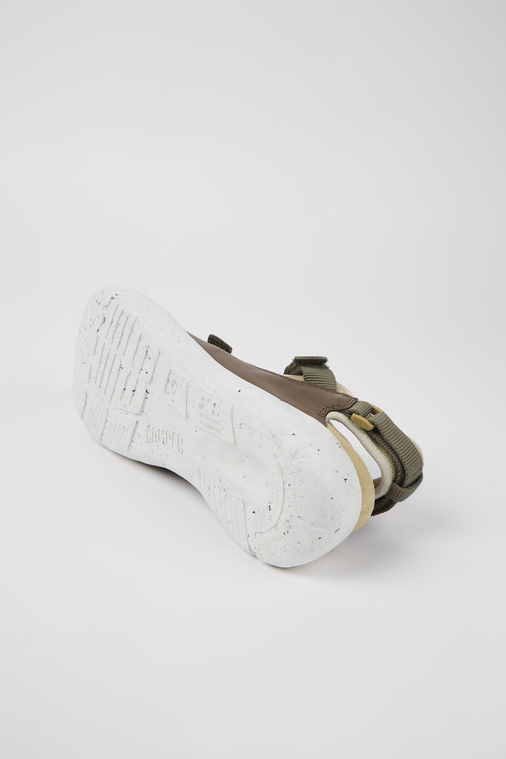 Peu Stadium White non-dyed leather and textile semi-open sneakers for men - Image 5