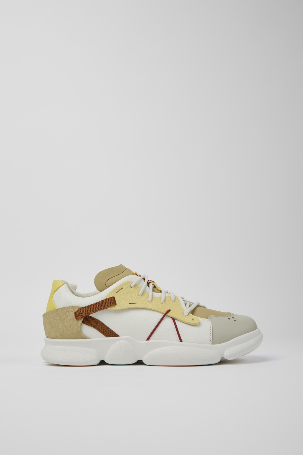 Twins Multicolored leather and textile sneakers for men - Image 2