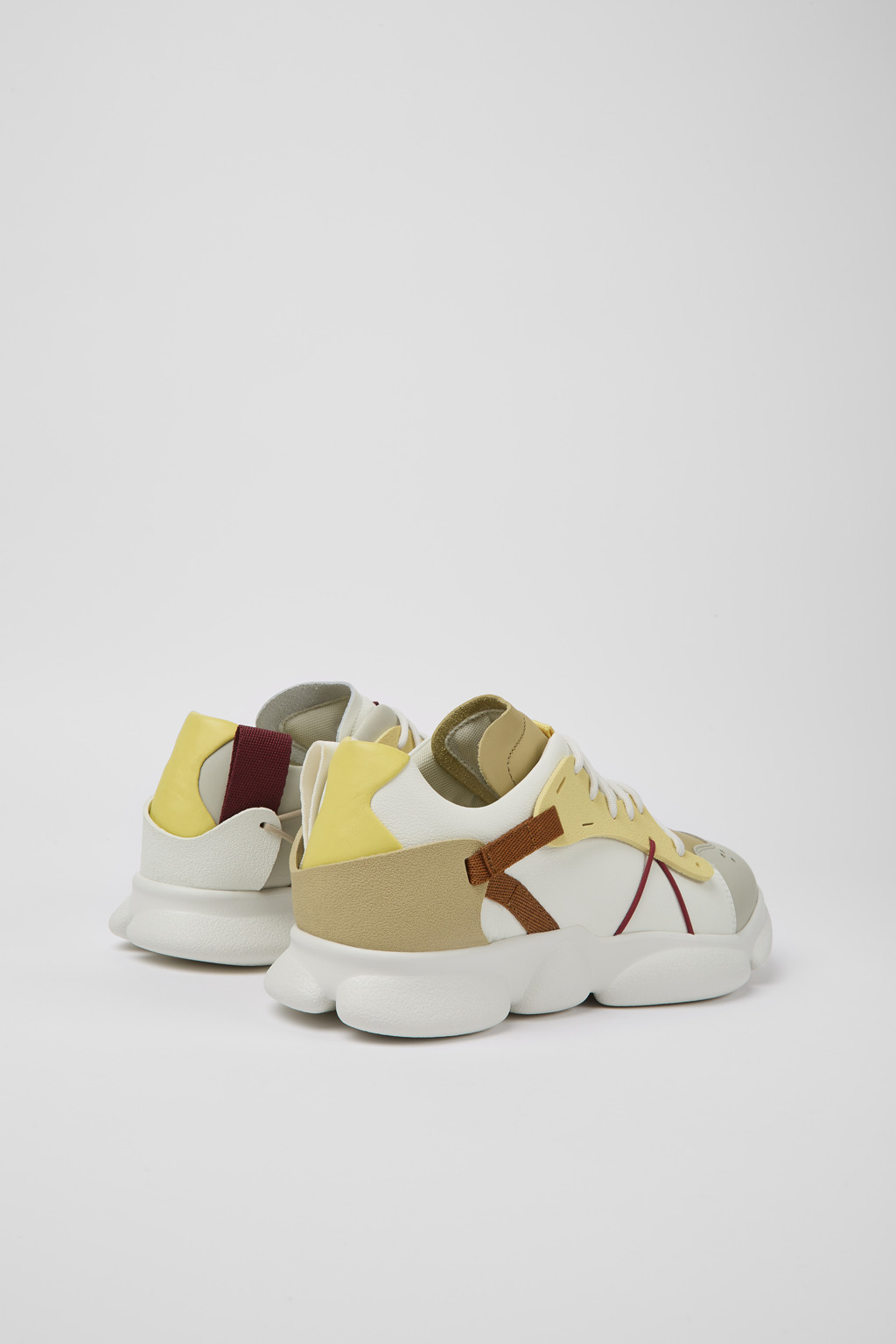 Twins Multicolored leather and textile sneakers for men - Image 3