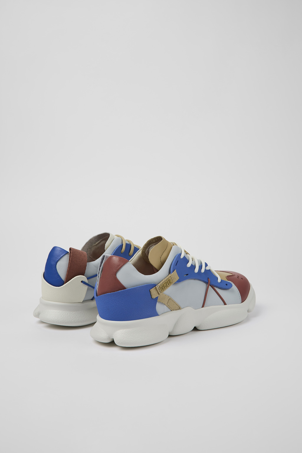 Twins Multicolored Leather/Textile Sneaker for Men - Image 3