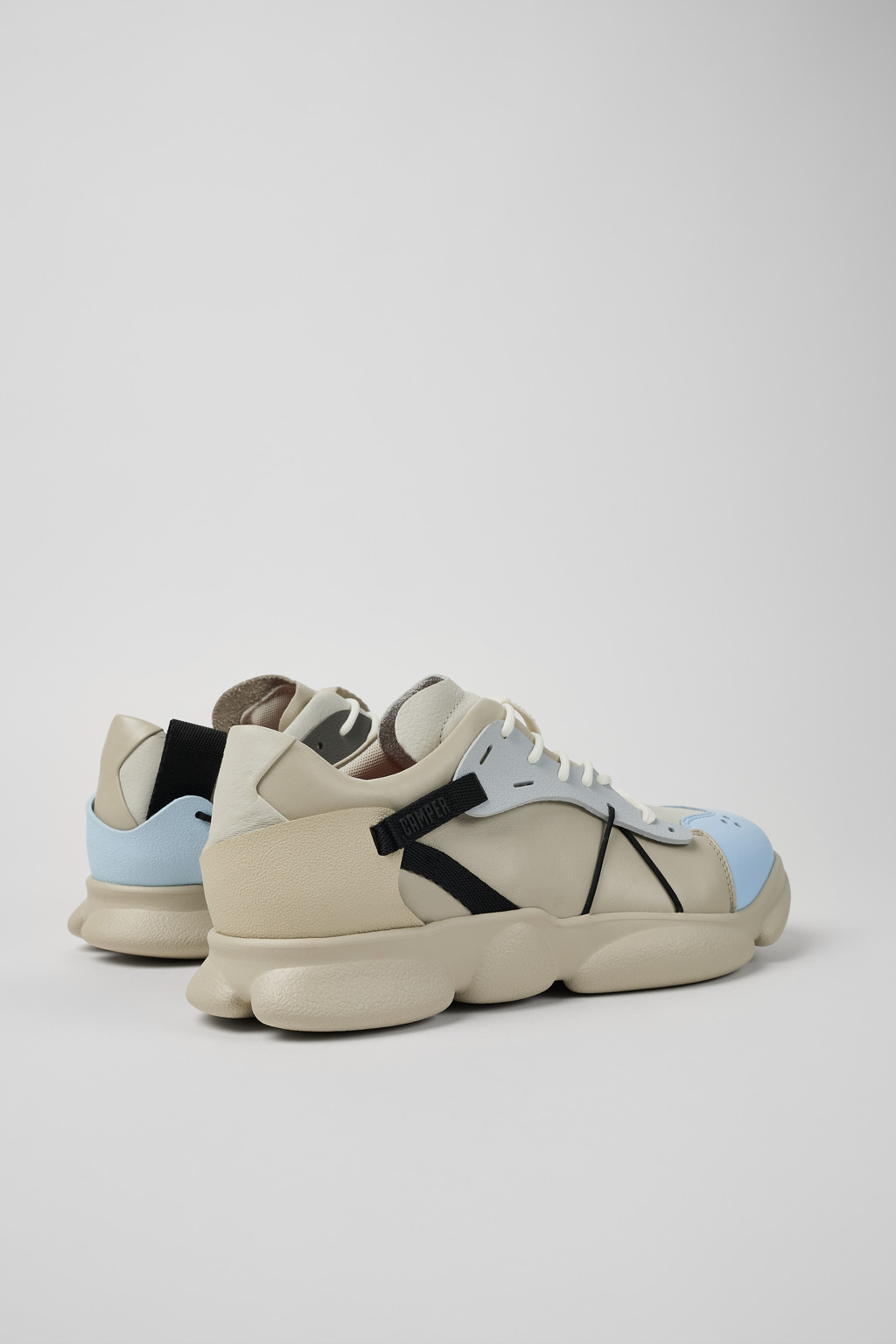 Twins Multicolored leather and textile sneakers for men - Image 3