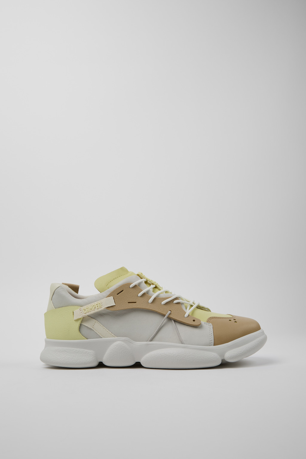 Twins Multicolor Leather/Textile Sneakers for Men. - Image 2