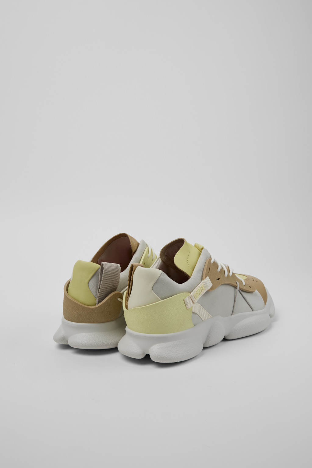 Twins Multicolor Leather/Textile Sneakers for Men. - Image 3