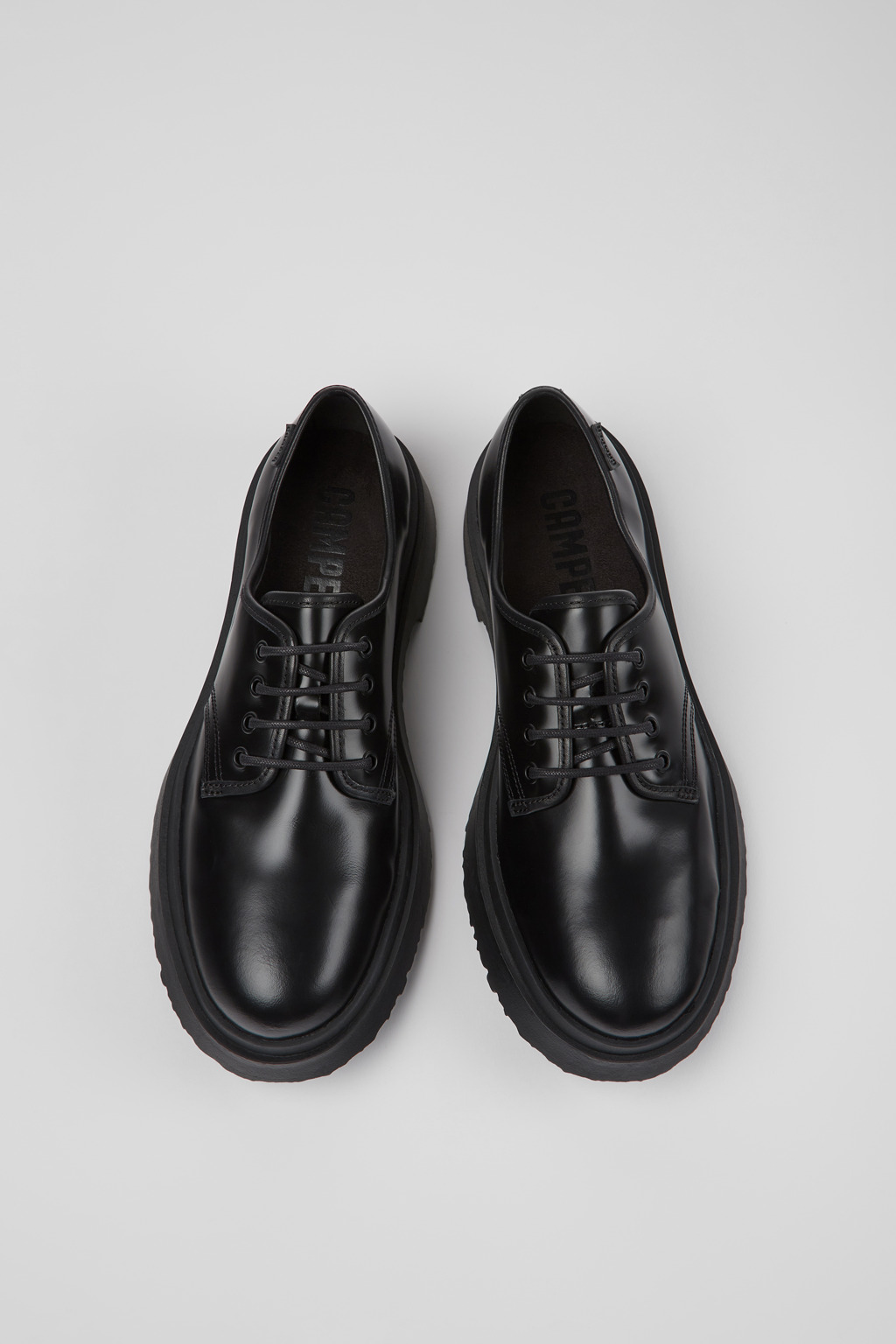 Walden Black leather shoes for men - Image 4