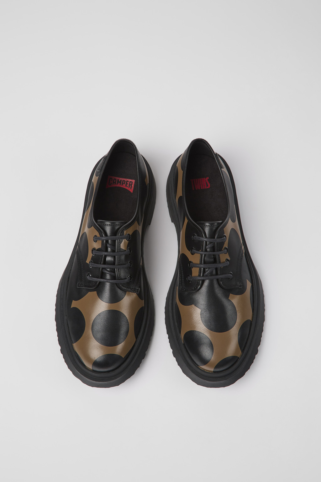 Twins Black and brown leather shoes for men - Image 4