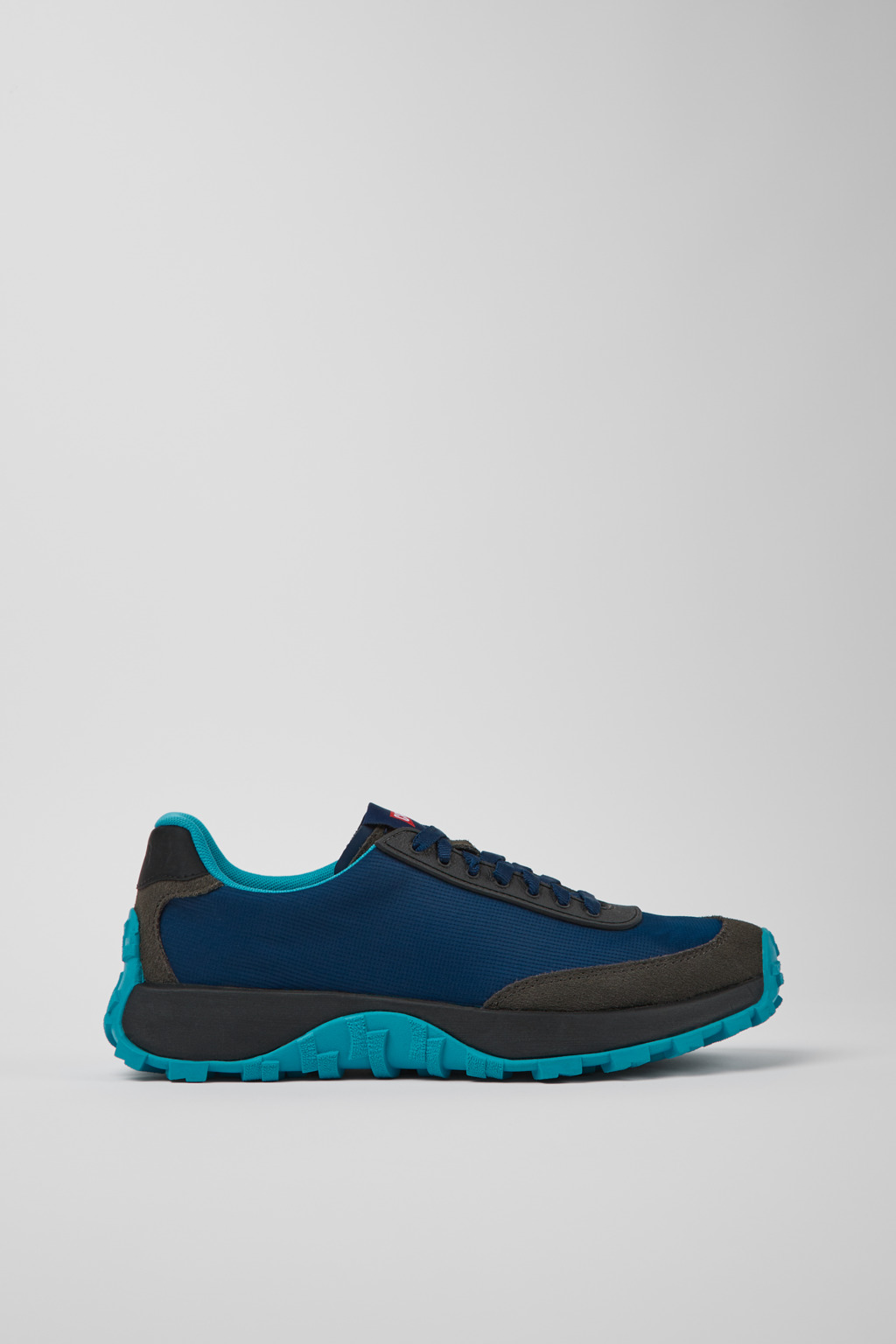 Drift Trail VIBRAM Blue recycled PET and nubuck sneakers for men - Image 2
