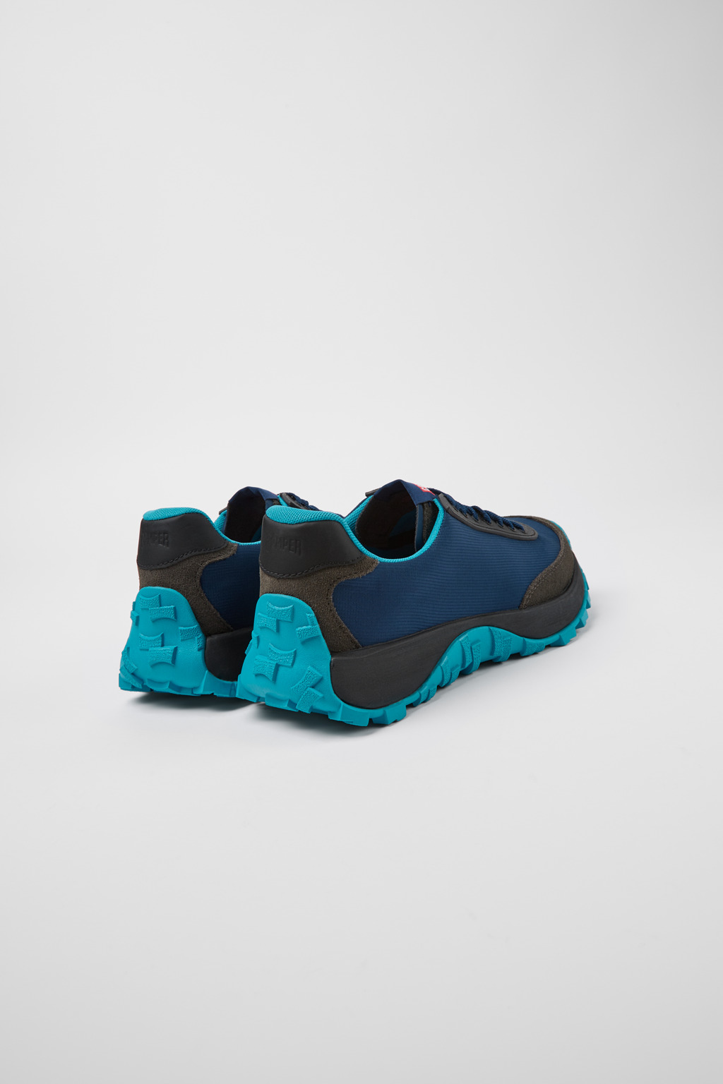 Drift Trail VIBRAM Blue recycled PET and nubuck sneakers for men - Image 3