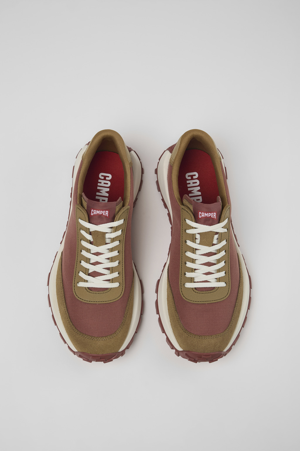 Drift Trail VIBRAM Red Textile/Nubuck Sneaker for Men - Image 4
