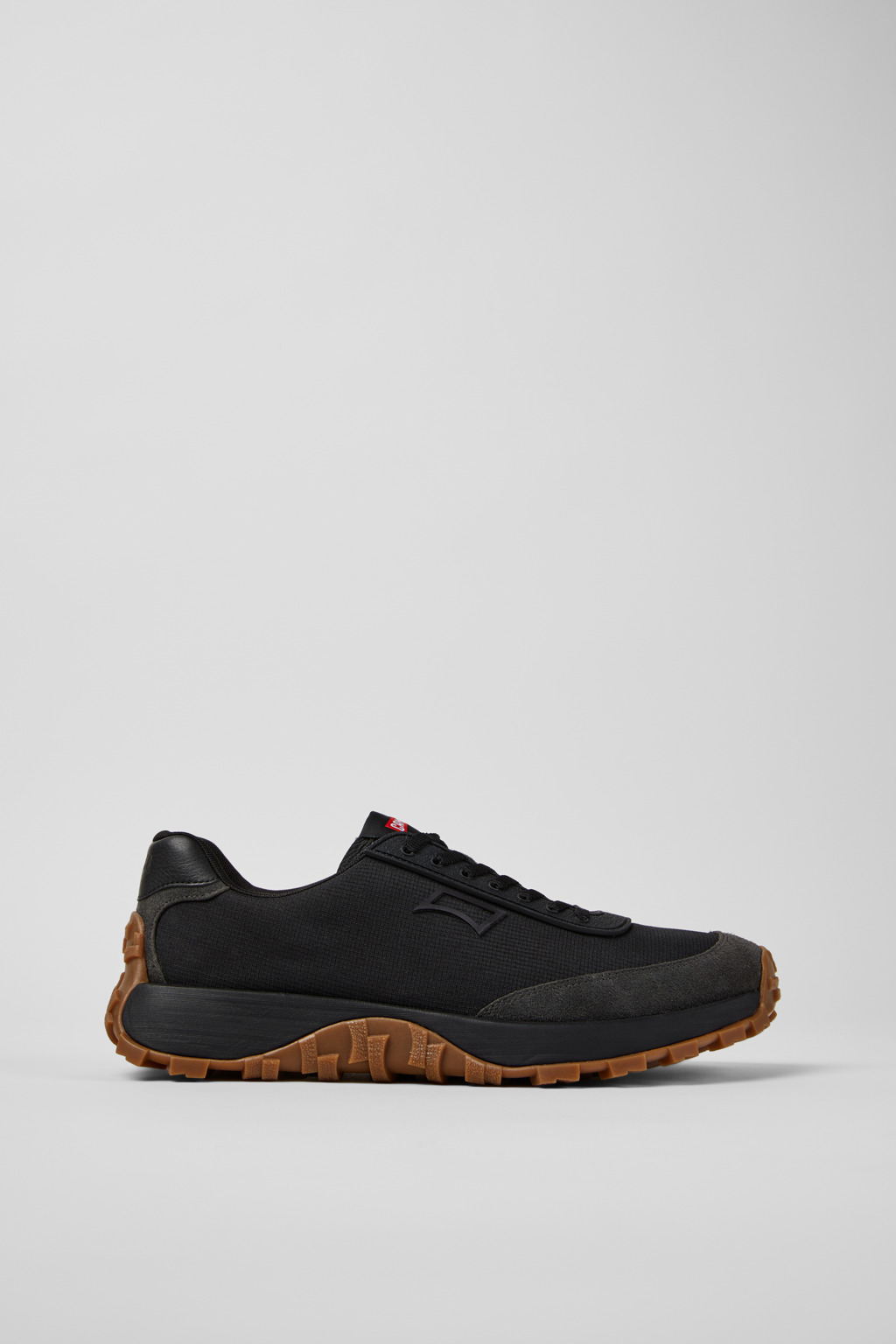 Drift Trail Black Textile and Nubuck Leather Sneakers for Men. - Image 2