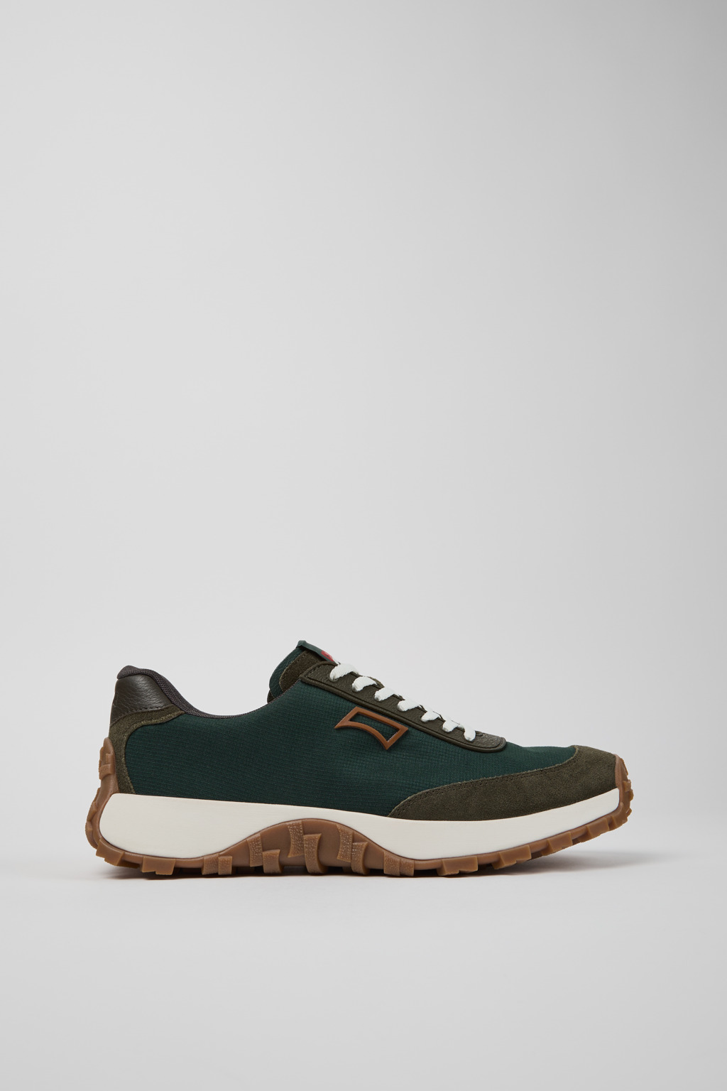 Drift Trail Green Textile and Nubuck Sneakers for Men. - Image 3