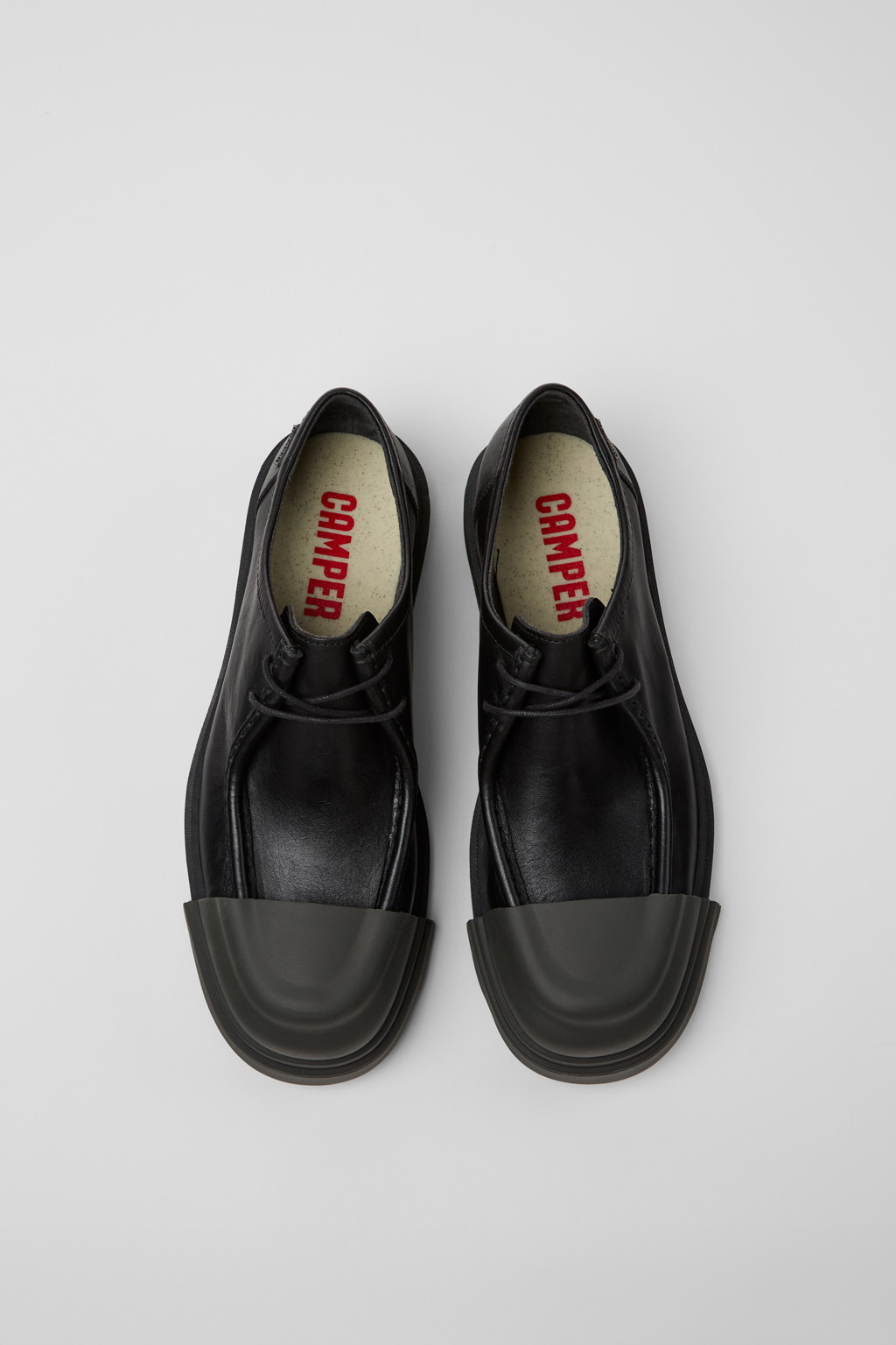 Junction Black Leather Men's Shoe. - Image 4