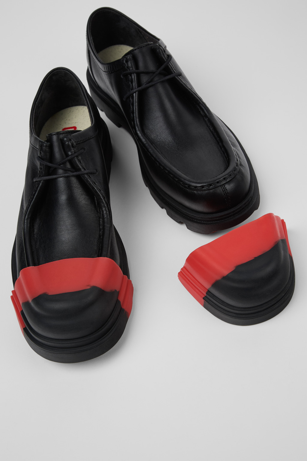 Junction Black Leather Shoes for Men. - Image 6