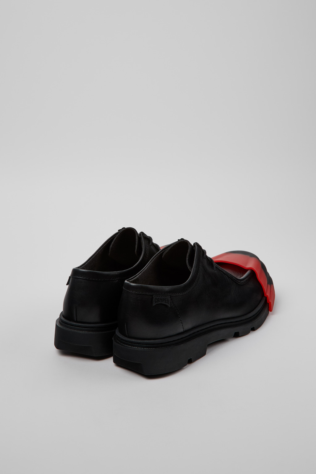 Junction Black Leather Shoes for Men. - Image 3