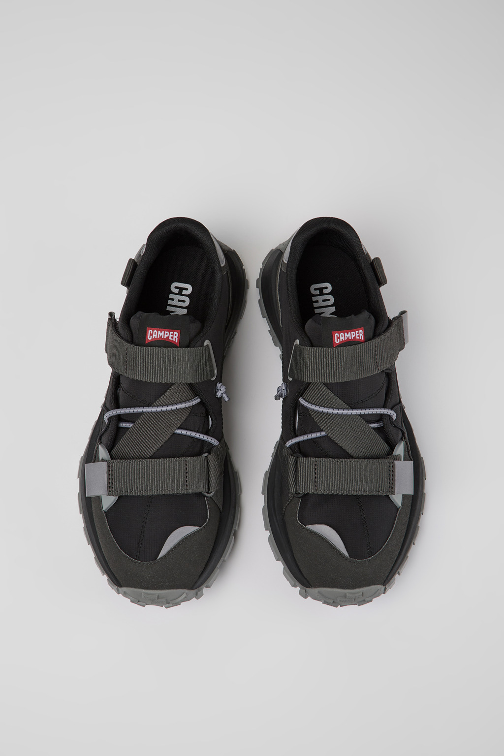 Drift Trail Black and gray textile and nubuck sneakers for men - Image 4