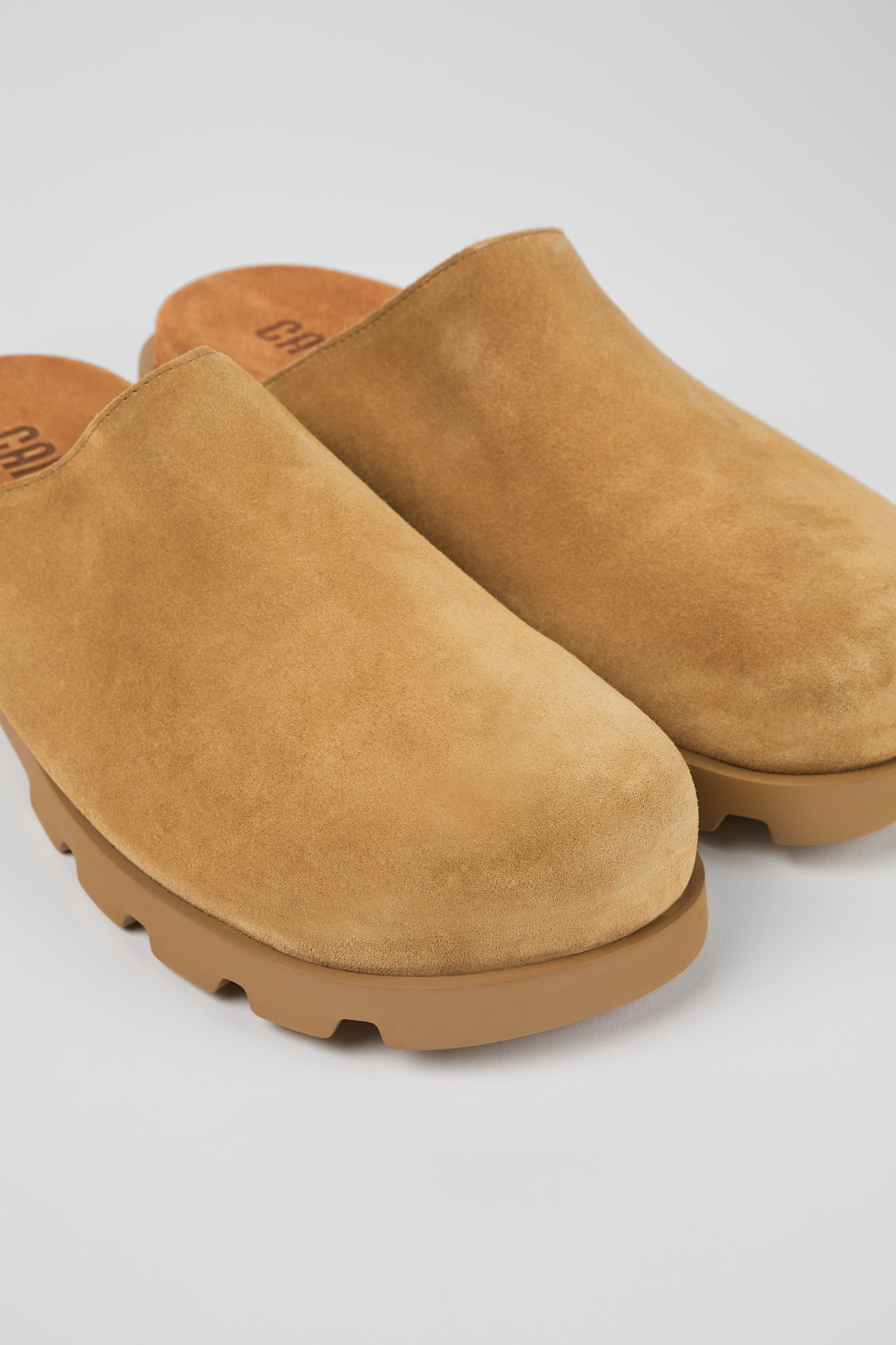 Brutus Sandal Beige Nubuck Clog for Men