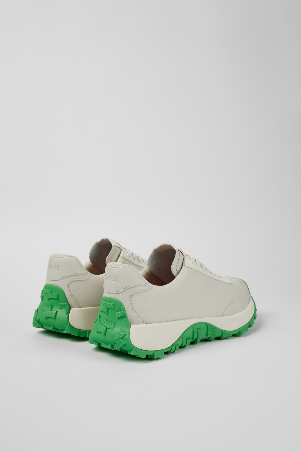 Drift Trail VIBRAM White Leather/Textile Sneaker for Men - Image 3