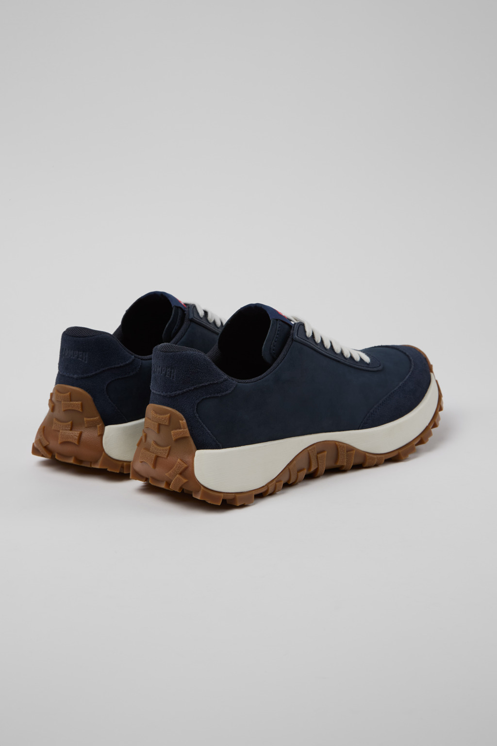 Drift Trail VIBRAM Blue Nubuck and Textile Sneakers for Men. - Image 3