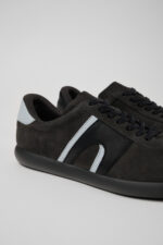 Twins Gray-black Nubuck/Leather Sneaker for Men