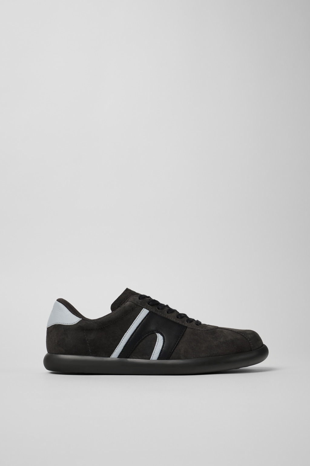 Twins Gray-black Nubuck/Leather Sneaker for Men - Image 2