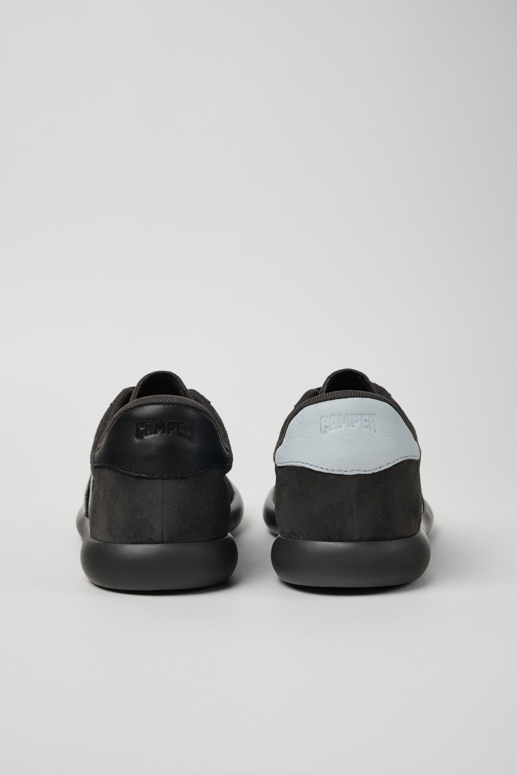 Twins Gray-black Nubuck/Leather Sneaker for Men - Image 3