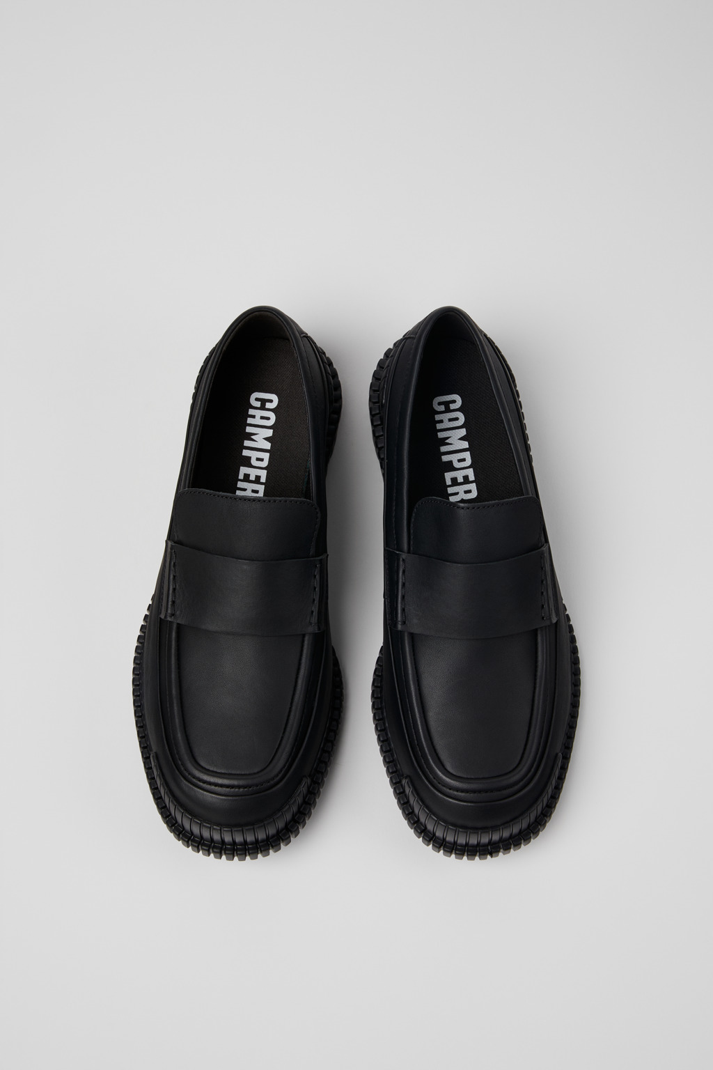 Pix Black Leather Mocasin Shoes for Men. - Image 4